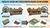 Raster vs. Vector: Why Screen Printers Require Vector Artwork